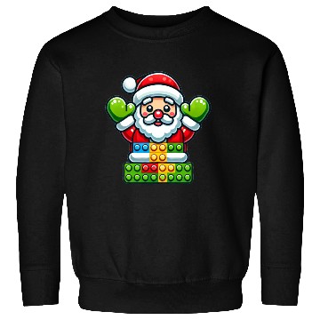 Discover Santa Claus Building Blocks Sweatshirts