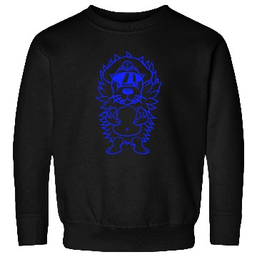 Discover Funny Little Hedgehog Fall Captain Cute Sweet Fun Sweatshirts