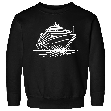 Discover Minimalistic Vector Cruise Ship path6 Sweatshirts