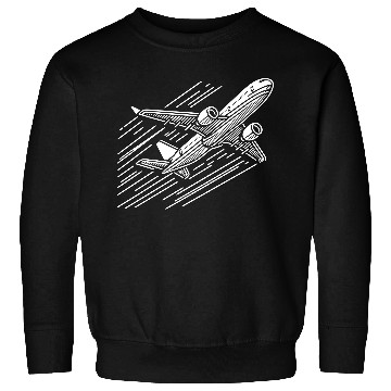 Discover Minimalistic Vector Passenger Aircraft path33 Sweatshirts