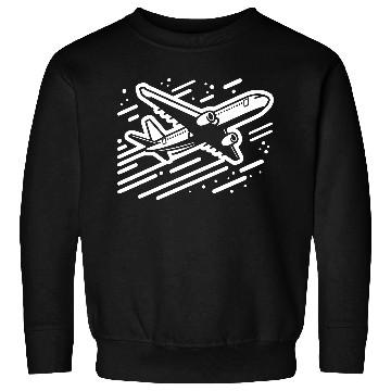 Discover Minimalistic Vector Passenger Aircraft path32 Sweatshirts