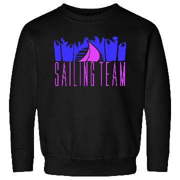 Discover Sailing Team Ship Sun Palm Trees Sunset Sunrise Sweatshirts