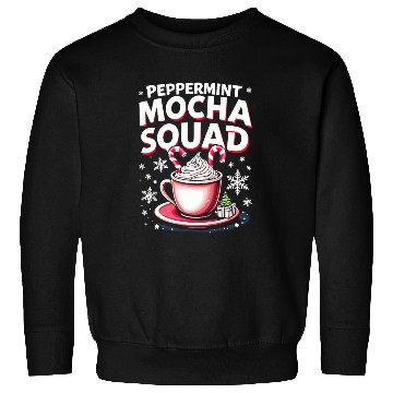 Discover Peppermint Mocha Squad Sweatshirts