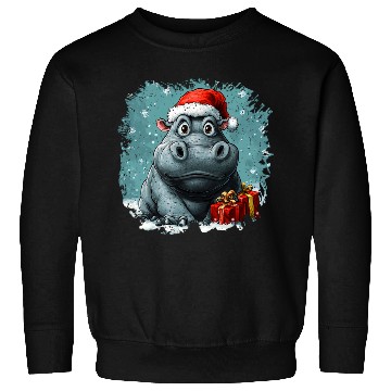 Discover Hippo Christmas Sweatshirts