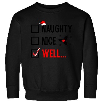 Discover Naughty or Nice Funny Christmas Sweatshirts