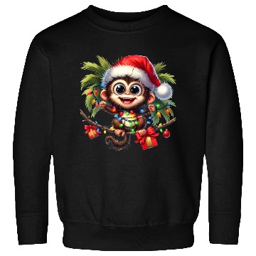 Discover Christmas Merry Christmas For Gift Monkey Sweatshirts