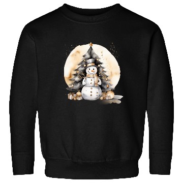 Discover Black Gold Snowman Sweatshirts