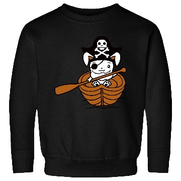 Discover Rabbit Pirate Paddle Bunny Buccaneer Rowboat Comic Sweatshirts