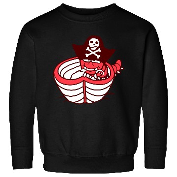 Discover Funny Worm Caterpillar Pirate Sweet Paddle Rowing Sweatshirts