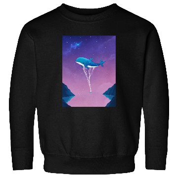Discover Whale's Dance in the Galaxy Sweatshirts
