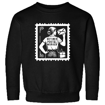 Discover Mail Lady Retired Postal Worker Sweatshirts
