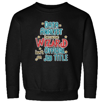 Discover Data Analyst Wizard Data Science Sweatshirts