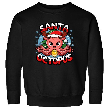 Discover Santa Octopus 002 Sweatshirts