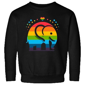 Discover Rainbow Elephant Sweatshirts