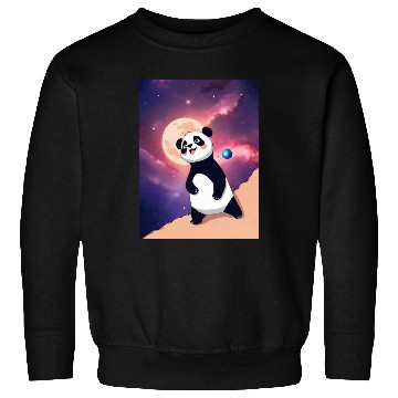 Discover Luna the Galaxy Panda Sweatshirts