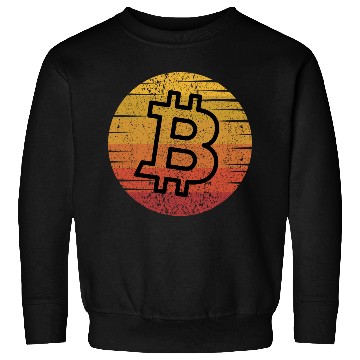 Discover Retro Vintage Bitcoin Sweatshirts Crypto Trader Sweatshirts