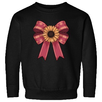Discover Sunflower on Red Bow With Snowflakes Sweatshirts
