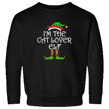 Discover I'm The Cat Lover Elf Sweatshirts Matching Family