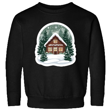 Discover Cozy Cabin in Winter Wonderland Sweatshirts