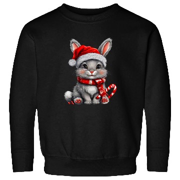 Discover Festive Christmas Kitten in Santa Hat Sweatshirts