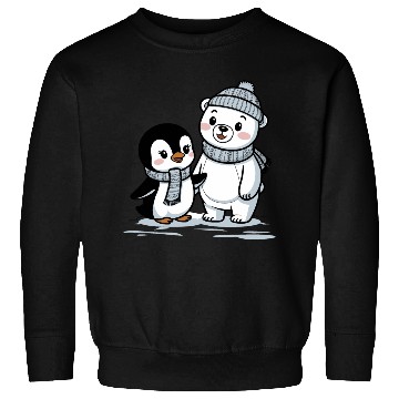 Discover Penguin and Polar Bear Friends Sweatshirts