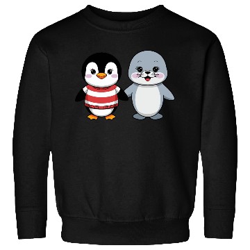 Discover Penguin and Seal Friends Sweatshirts
