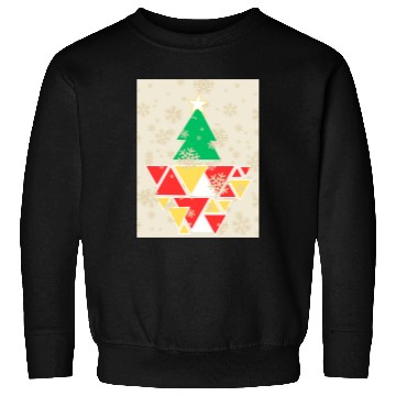 Discover Geometric Christmas Tree Sweatshirts
