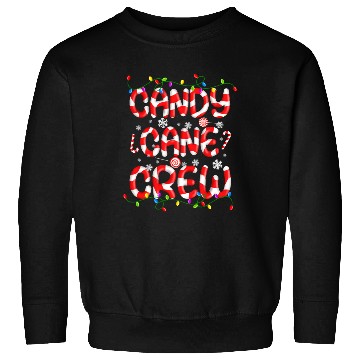 Discover Candy Cane Crew Christmas Lights Funny Xmas Party Sweatshirts