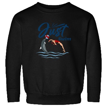 Discover Just Swim - Cute Dolphins With Swimmer Sweatshirts