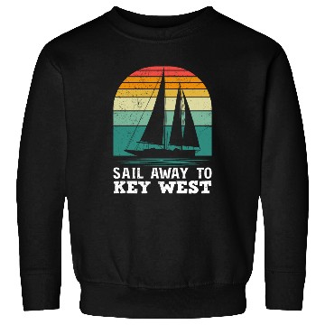 Discover Florida SAIL AWAY TO KEY-WEST Florida Keys Sweatshirts