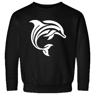 Discover Diver T Tattoo Style Dolphin Jumping Sweatshirts
