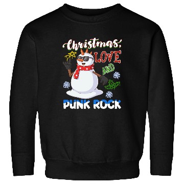 Discover Rocky Christmas: Santa Claus Concert In Punk Rock Sweatshirts