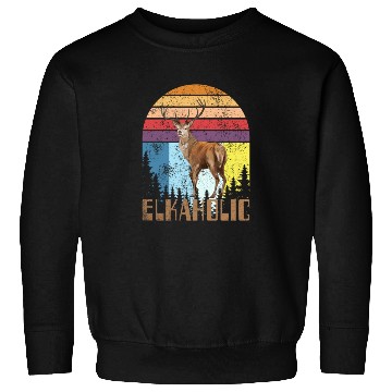 Discover Elk Hunting Elkaholic Hunters Sweatshirts