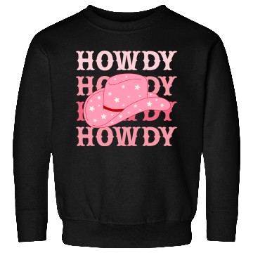 Discover Howdy Cowboy Star Hat Sweatshirts