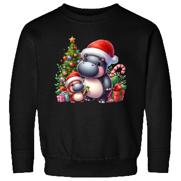 Discover Christmas Hippo Sweatshirts