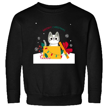 Discover Meowy Christmas Surprise! Sweatshirts