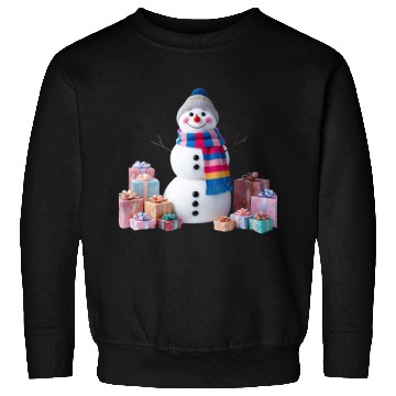 Discover "Festive Snowman Sweatshirts – Pastel Winter Charm