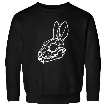 Discover Minimalistic Vector Rabbit Skull Kids Drawing Sweatshirts