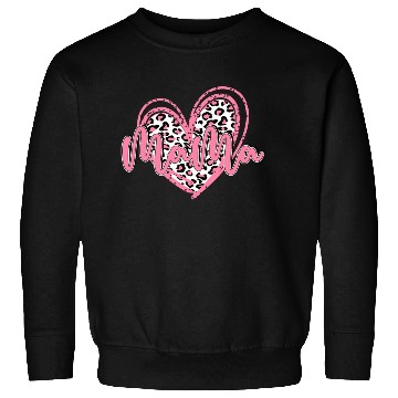 Discover Heart Mama Valentines Pink Leopard Sweatshirts