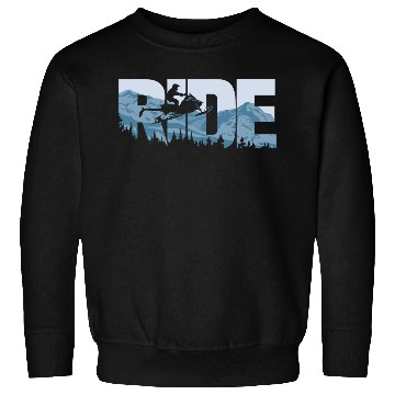 Discover Snowmobile Ride Snow Mountain Snowmobiling Winter Sweatshirts