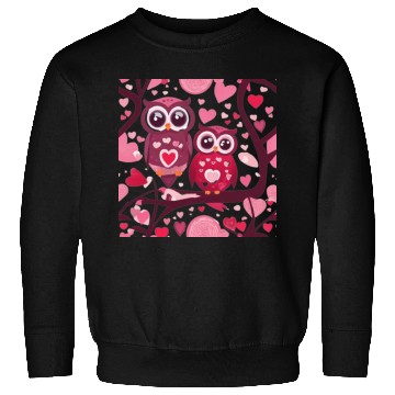 Discover Cute Valentines Owl Sweatshirts