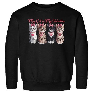 Discover My Cat is my Valentine Sweatshirts