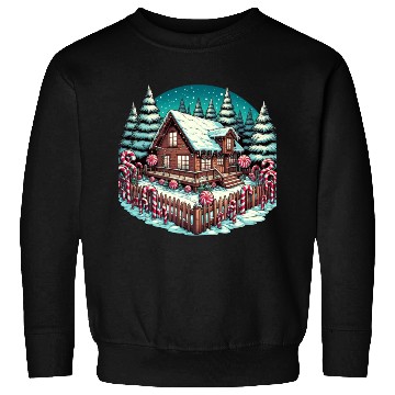 Discover Candy Cane Cabin - Christmas Gifts Sweatshirts