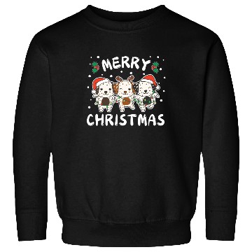 Discover Merry Christmas Cute Dalmatian Festive Lights Sweatshirts