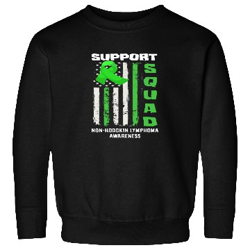 Discover Non-Hodgkin Lymphoma Awareness Support Squad Sweatshirts