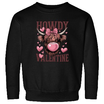 Discover Valentines Day Highland Cow Sweatshirts