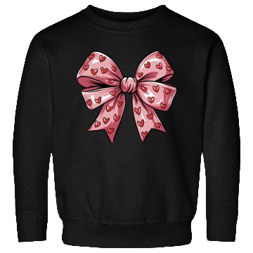 Discover Valentines day Heart Coquette Bow Sweatshirts