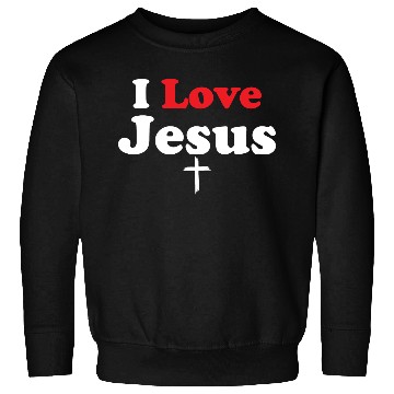 Discover I Love Jesus Christian Christmas Sweatshirts