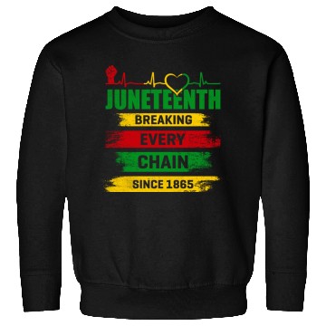 Discover Juneteenth Breaking Every Chain Since 1865 Sweatshirts