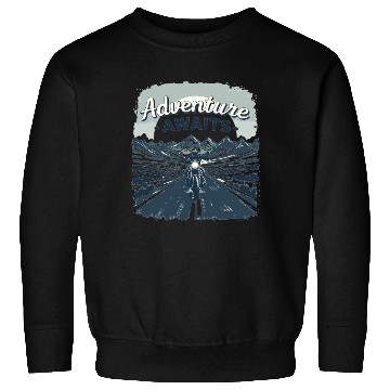 Discover Adventure Awaits Motorcycle Motorcycle Motorcycle Sweatshirts